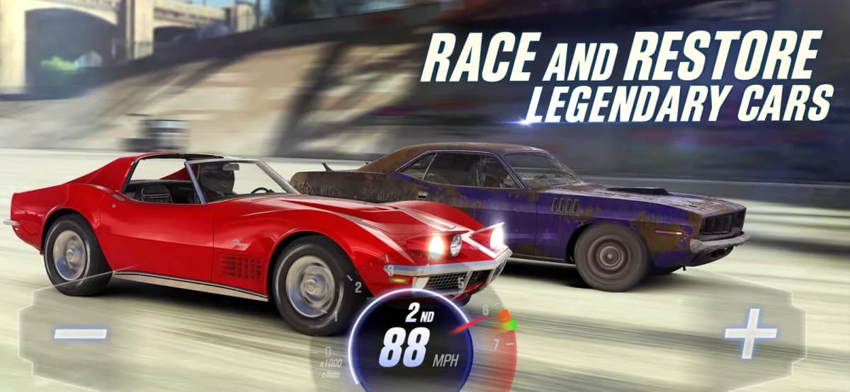 Illustration de course et de restauration CSR2 Legends