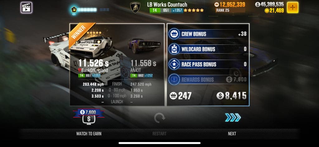Season 224 Prestige Cup Breakdown: Lamborghini LB Works Countach with Maxed Tunes and Shift Patterns