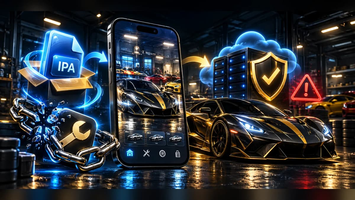 CSR2 mods on iOS and iPhone: a jailbreak IPA file versus account modding verified by the CSR2 server