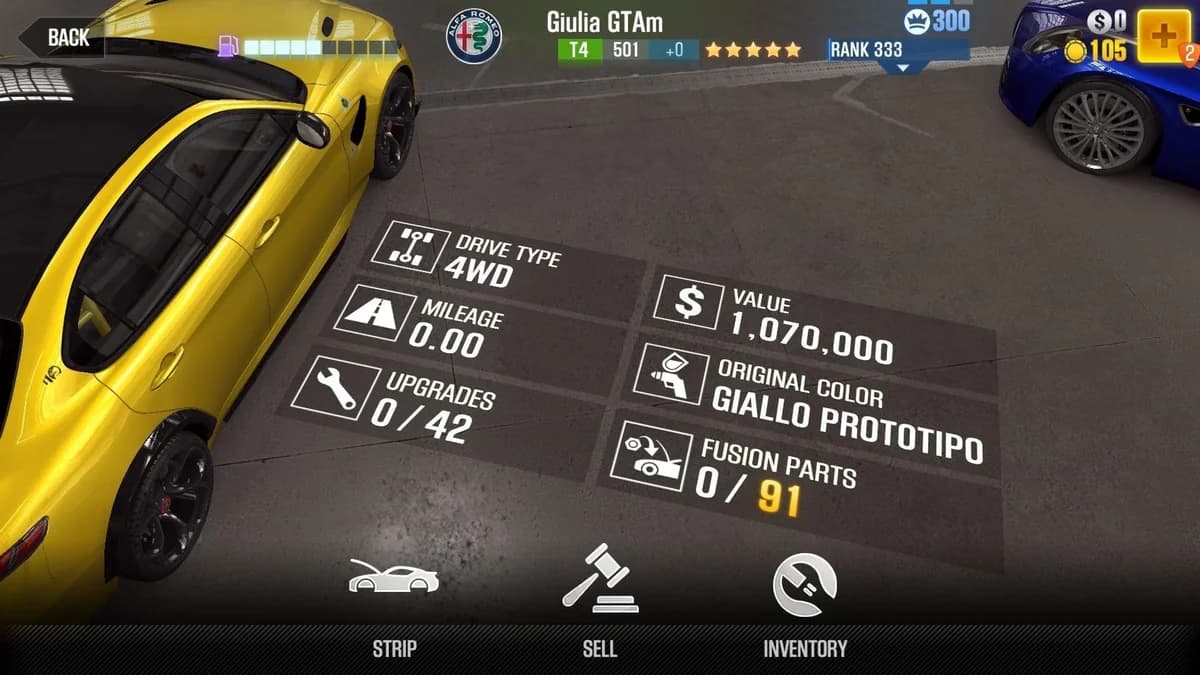 Alfa Romeo Giulia GTAm CSR2 fusion parts and upgrade breakdown, tier 4 gold star car
