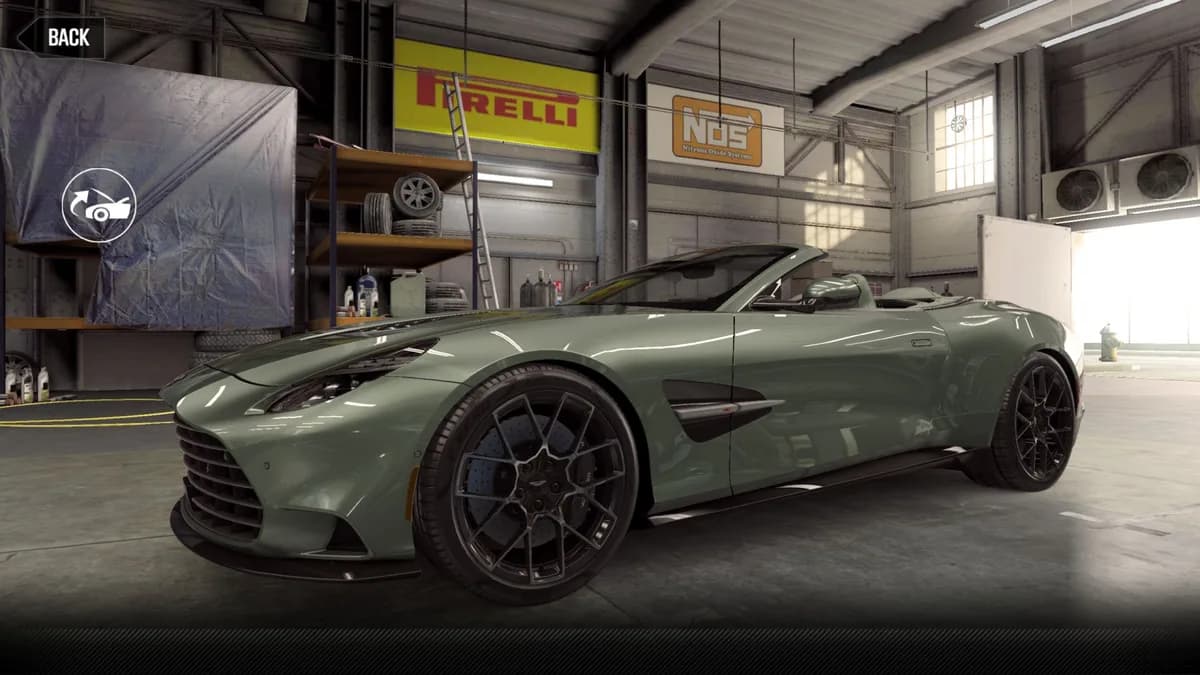 Aston Martin 2025 Vanquish Volante CSR2 season prize car in CaliforniaSage