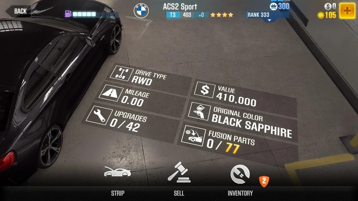 BMW M2 by AC Schnitzer CSR2 fusion parts and upgrade breakdown, tier 3 gold star car