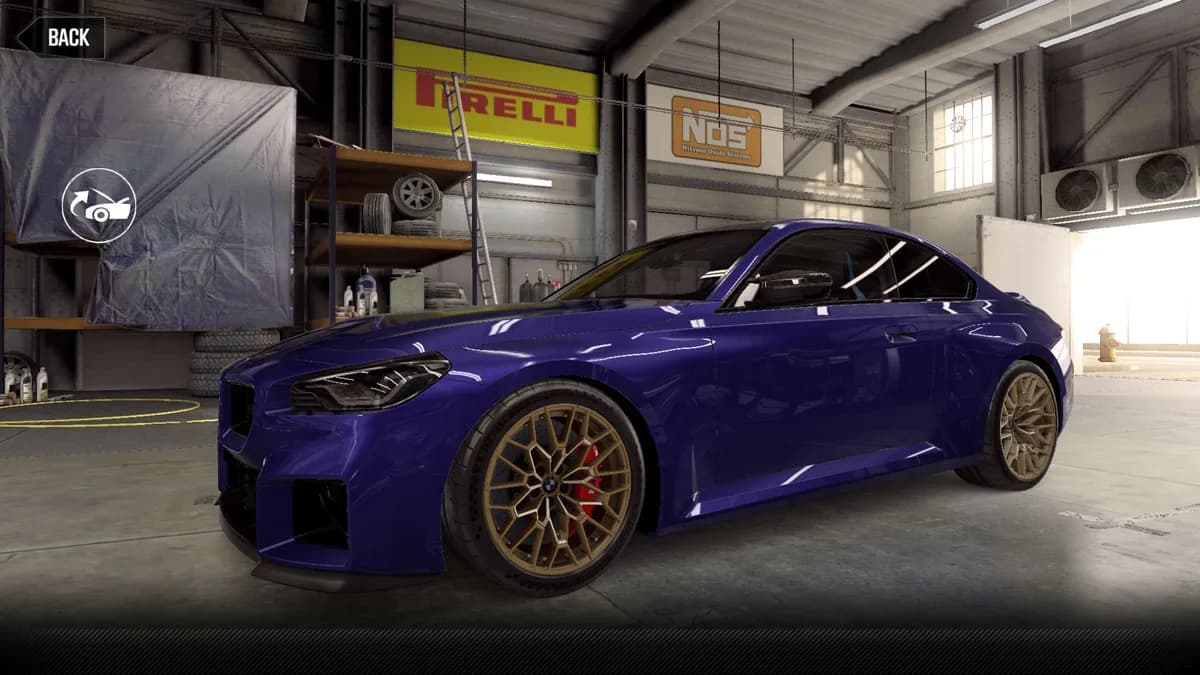 BMW 2025 M2 CS CSR2 season prize car in IdividualVelvetBlue