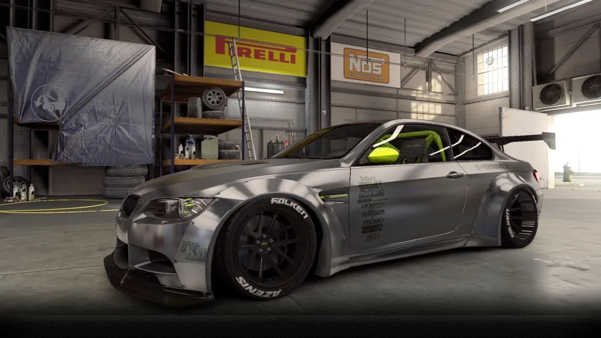 BMW 2011 LB M3 GTS CSR2 season prize car in Chartreuse