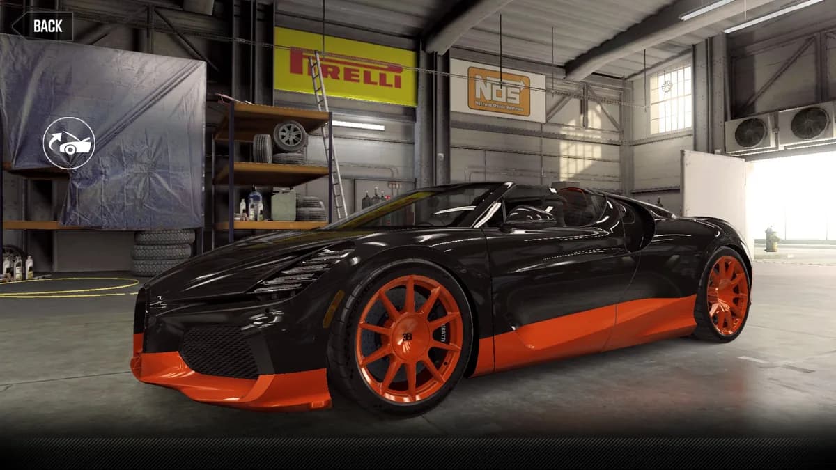 CSR2 Bugatti W16 Mistral WRE Car