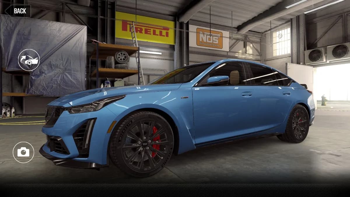 Cadillac CT5-V Blackwing CSR2 season prize car in ElectricBlue