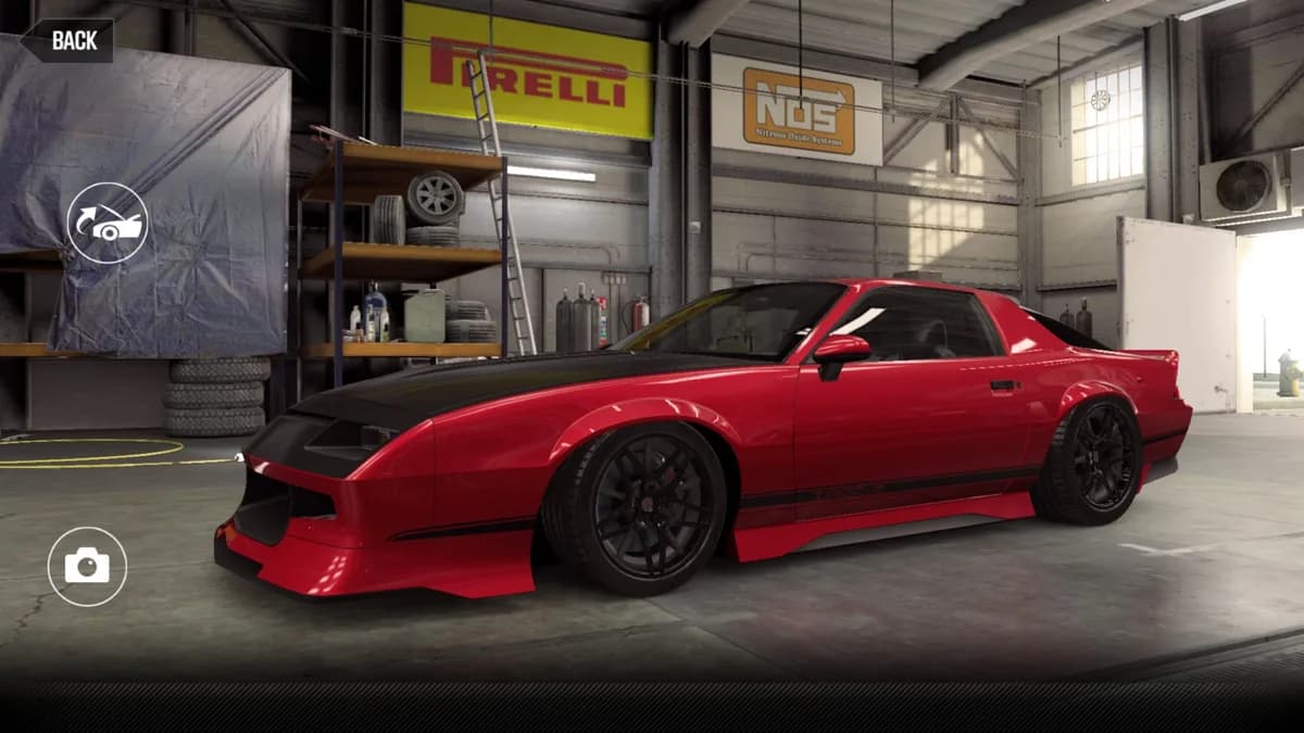 CSR2 Chevrolet Greening Auto Company Camaro IROC Z28 tune