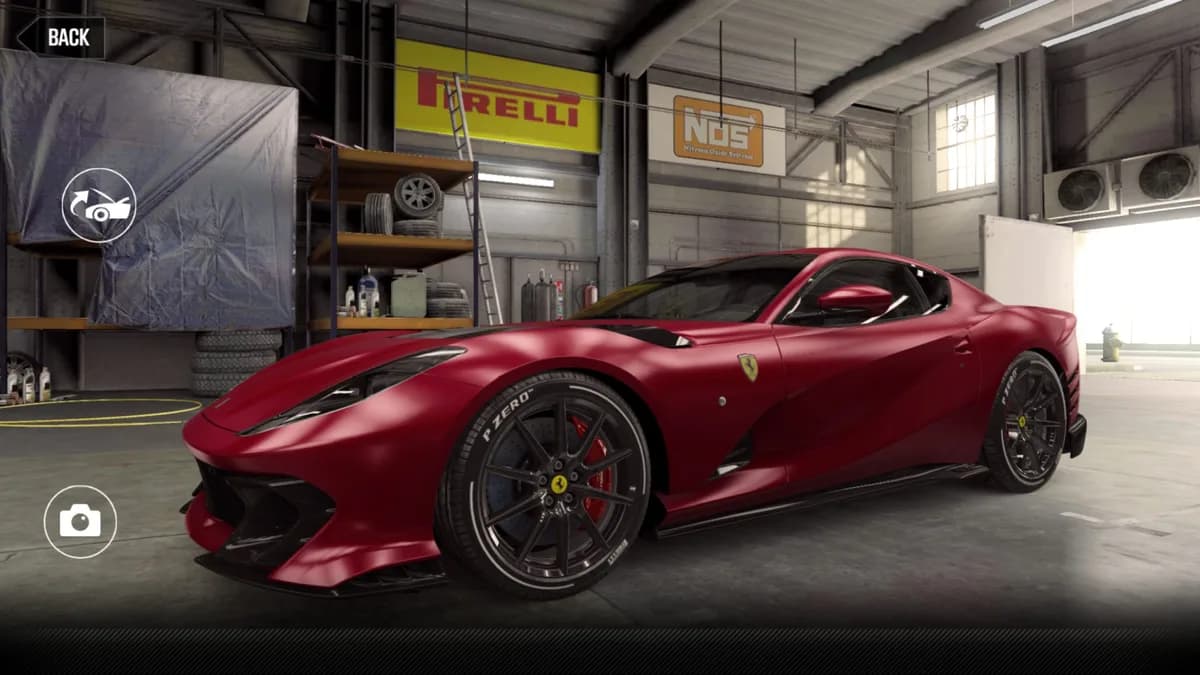 Ferrari 812 Competizione CSR2 season prize car in RossoF1-75Opaco