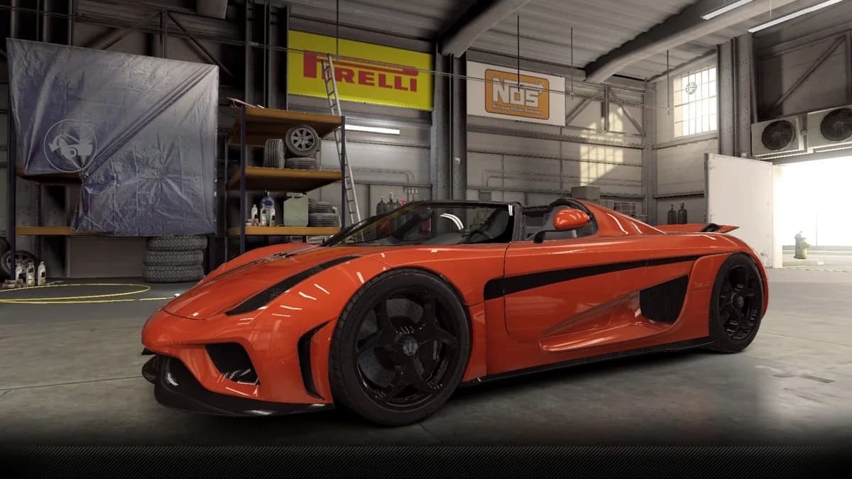 Koenigsegg Regera 'CSR Edition' CSR2 season prize car in SunsetRed