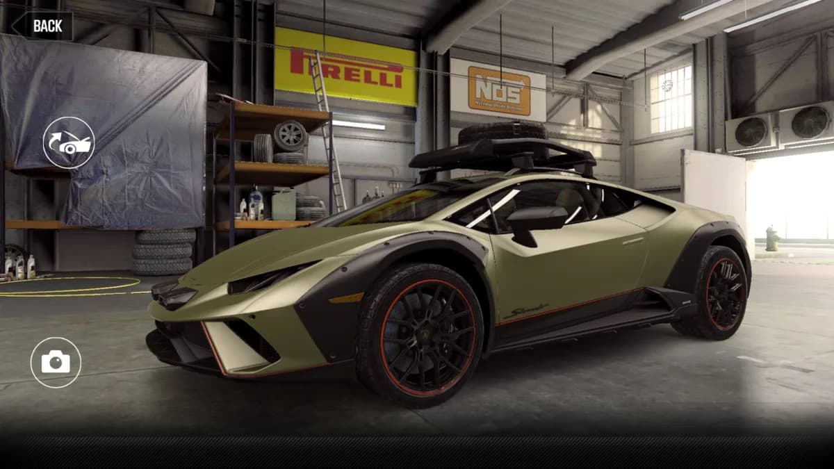 Lamborghini Huracán Sterrato CSR2 season prize car in VerdeTurbine