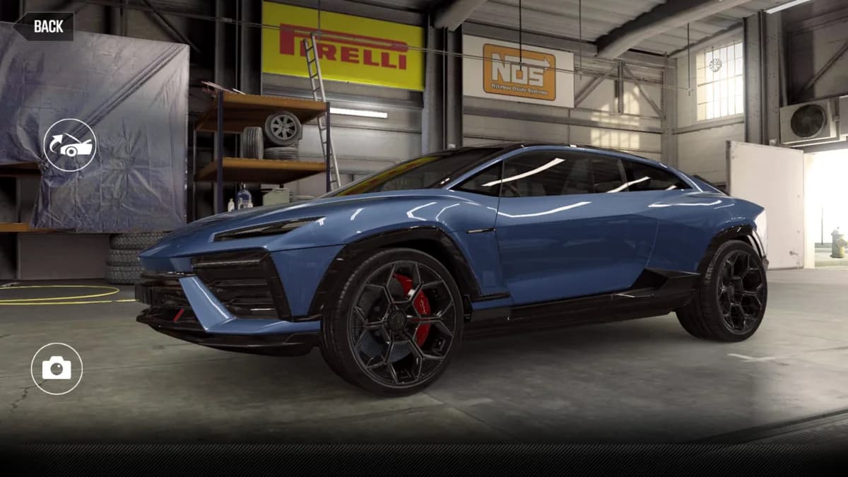 Lamborghini Lanzador Concept CSR2 season prize car in BluEmera