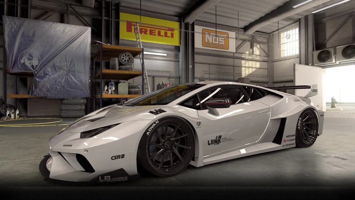 Lamborghini LB Silhouette Huracan Coupé CSR2 season prize car in BiancoIcarus