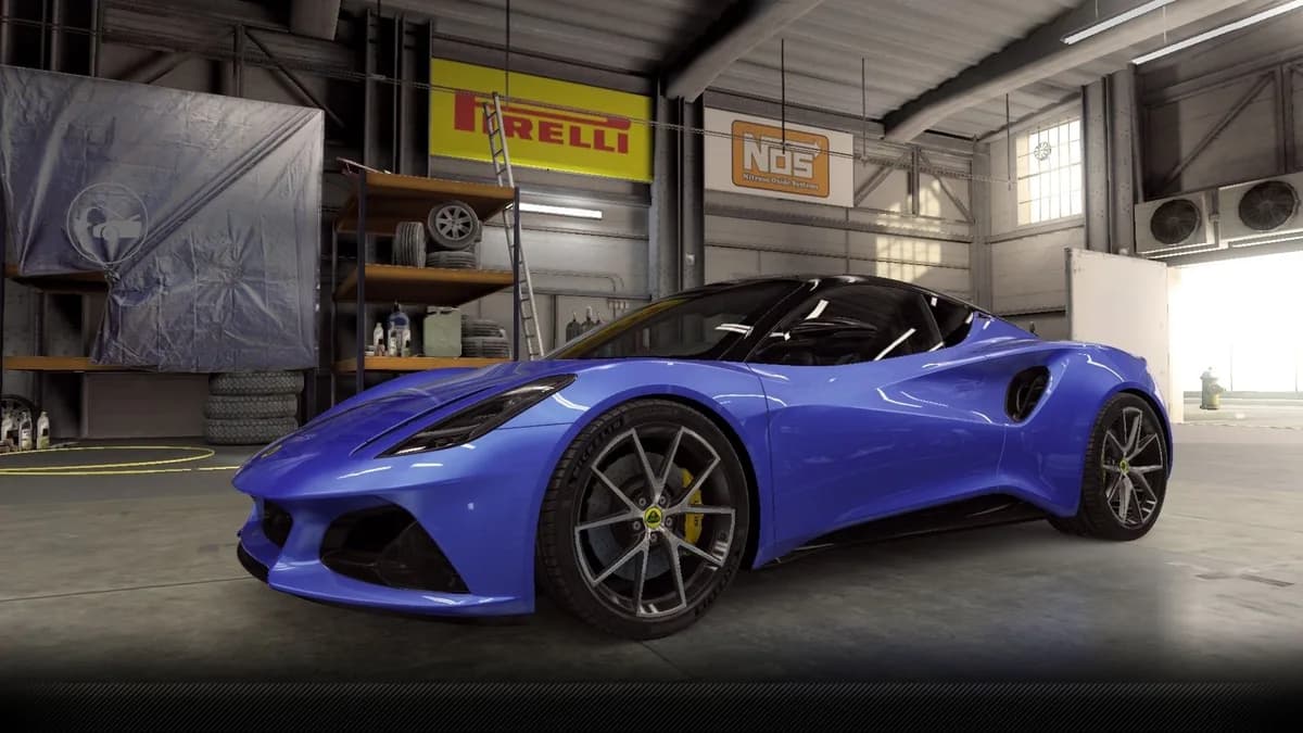 Lotus Emira First Edition CSR2 season prize car in SenecaBlue