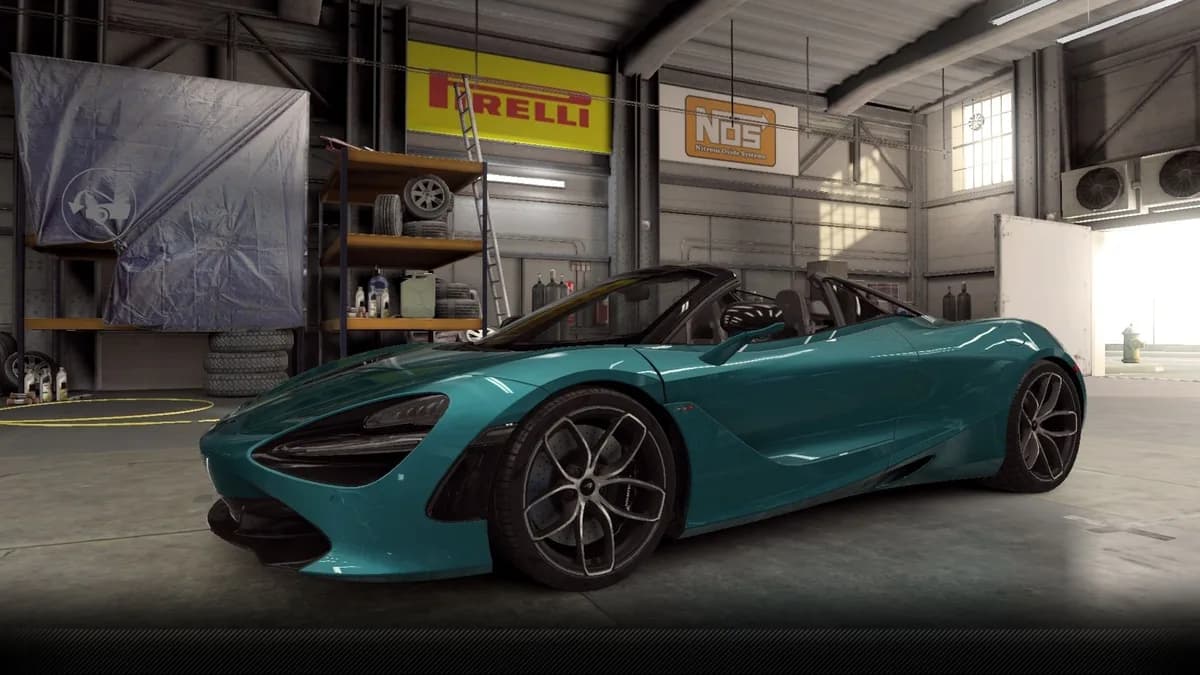 McLaren 720S Spider CSR2 season prize car in BelizeBlue