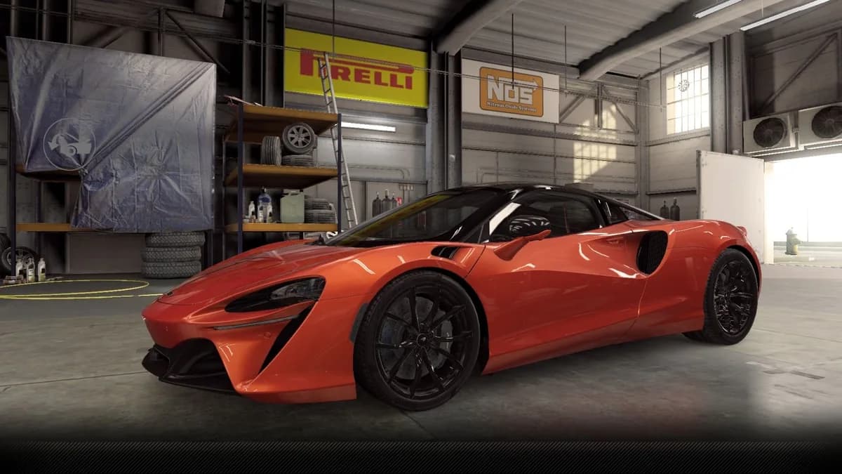 McLaren Artura CSR2 season prize car in EmberOrange