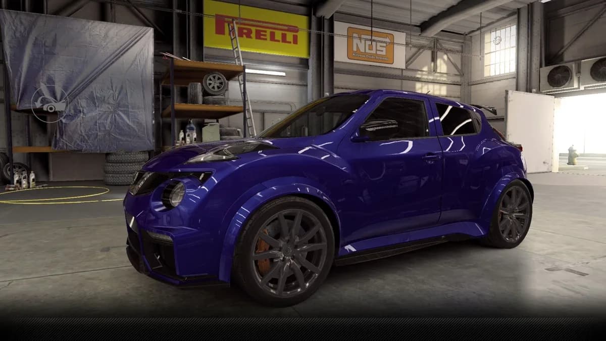 Nissan Juke-R 2.0 CSR2 season prize car in InkBlue