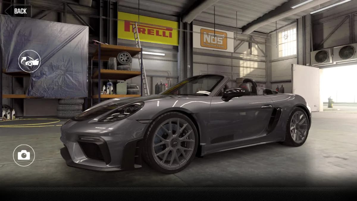 Porsche 718 Spyder RS CSR2 season prize car in VanadiumGrey