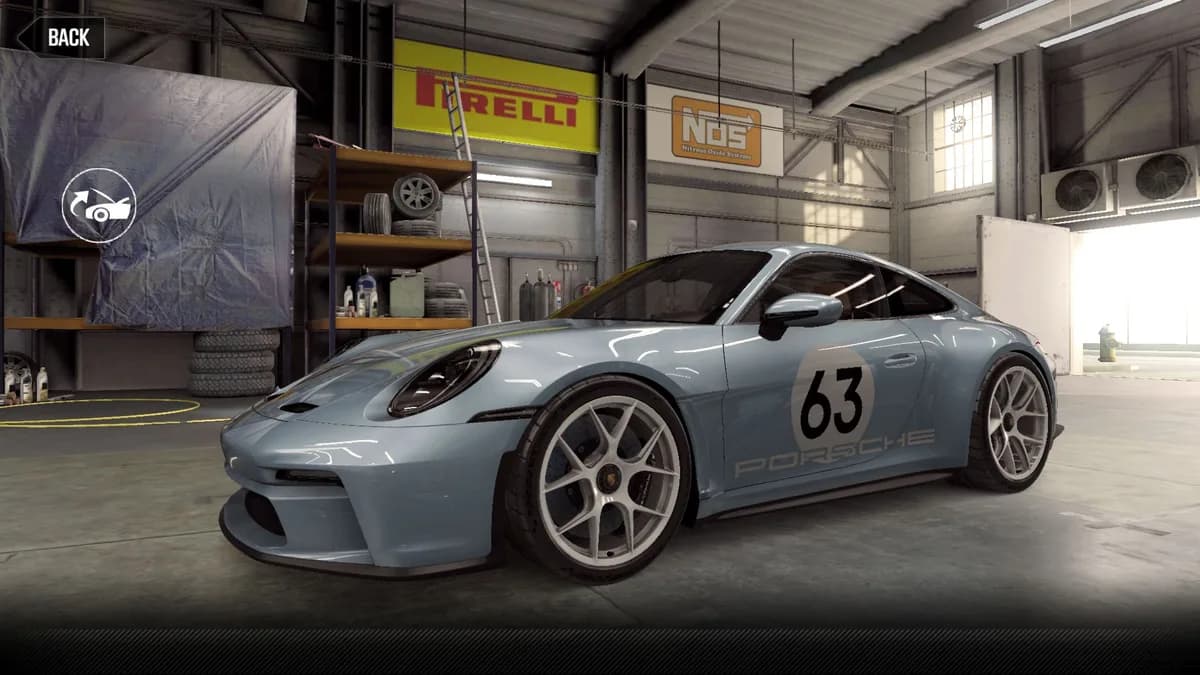 Porsche 911 ST (992) CSR2 season prize car in ShoreBlue