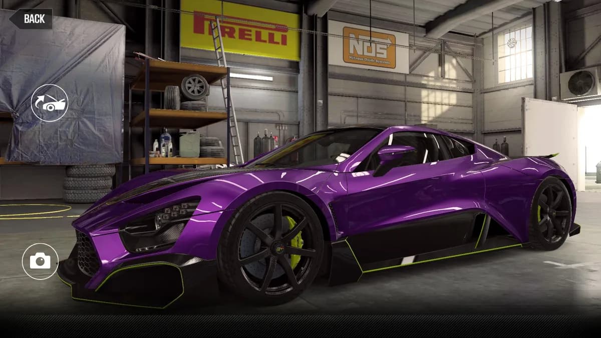 Zenvo TSR-GT CSR2 season prize car in LillaDis