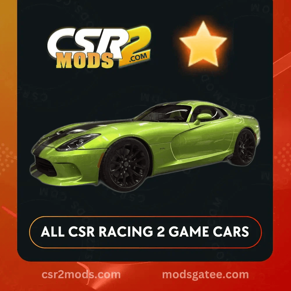 CSR2 Dodge Viper Gts Gold Stars Car | CSR2 MODS
