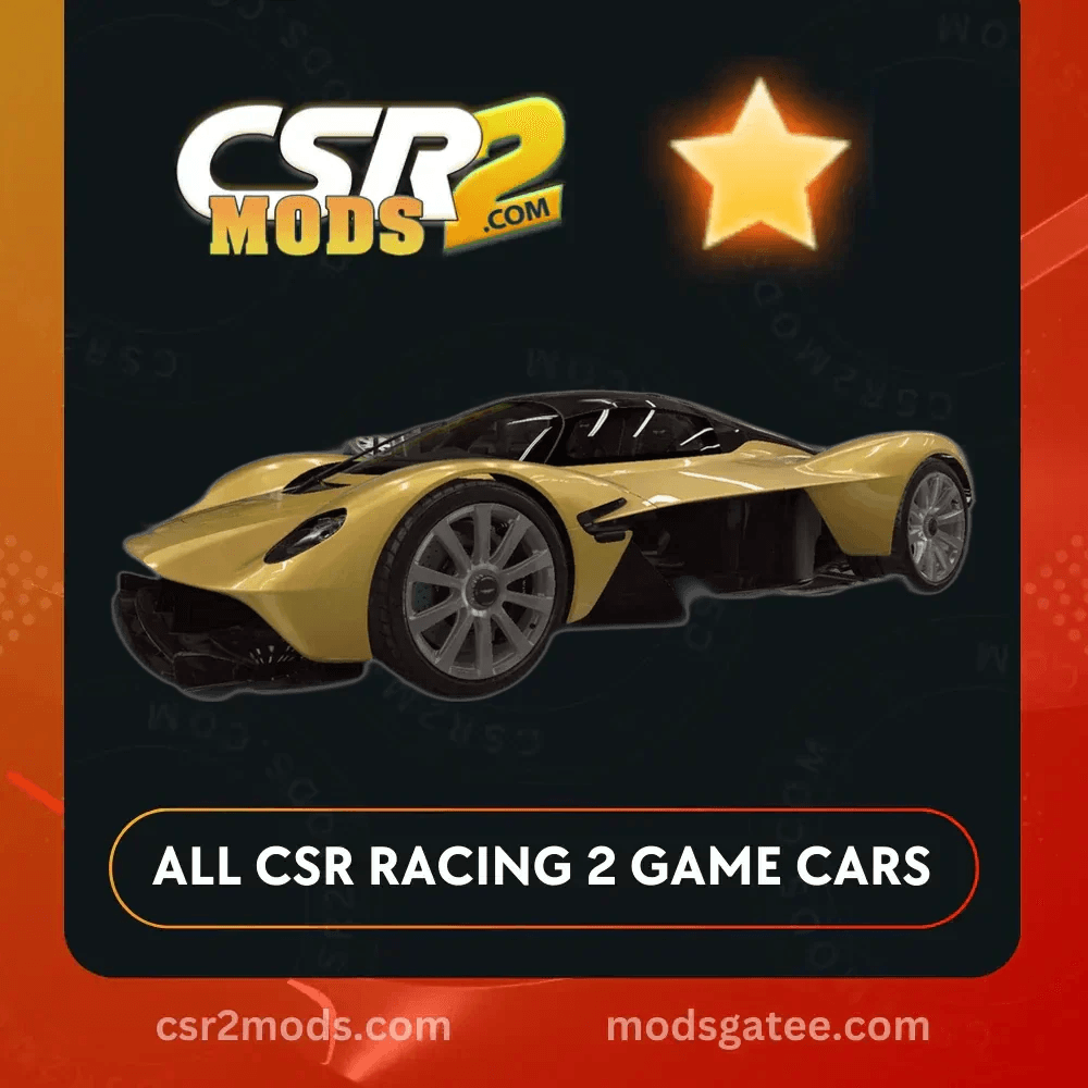 CSR2 Aston Martin Valkyrie Gold Stars Car | CSR2 MODS