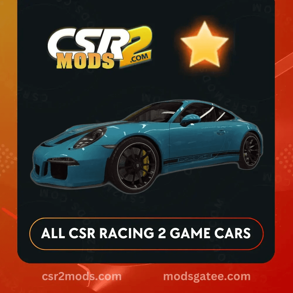 CSR2 Porsche 911 R Gold Stars Car | CSR2 MODS