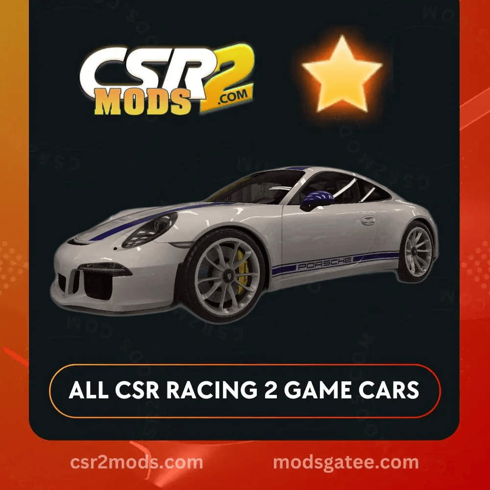 CSR2 Porsche 911 R Gold Stars Car | CSR2 MODS
