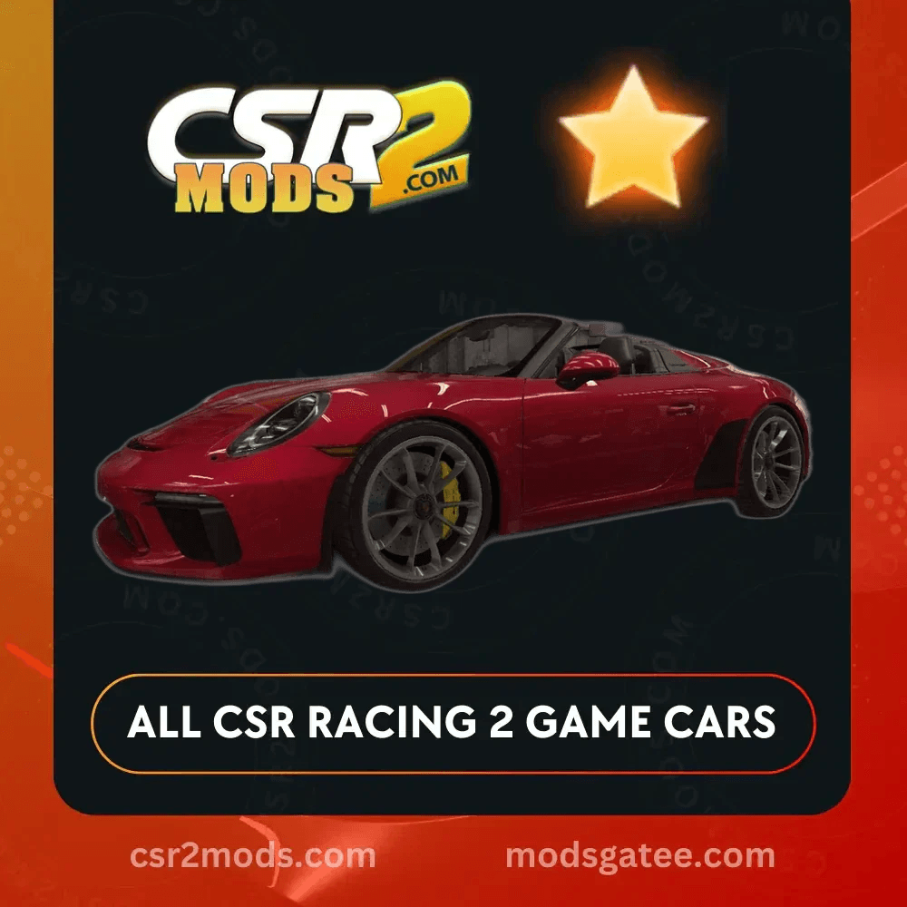 CSR2 Porsche 911 Speedster Gold Stars Car | CSR2 MODS