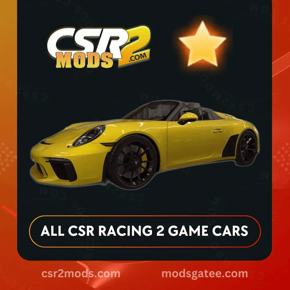 CSR2 Porsche 911 Speedster Gold Stars Car | CSR2 MODS