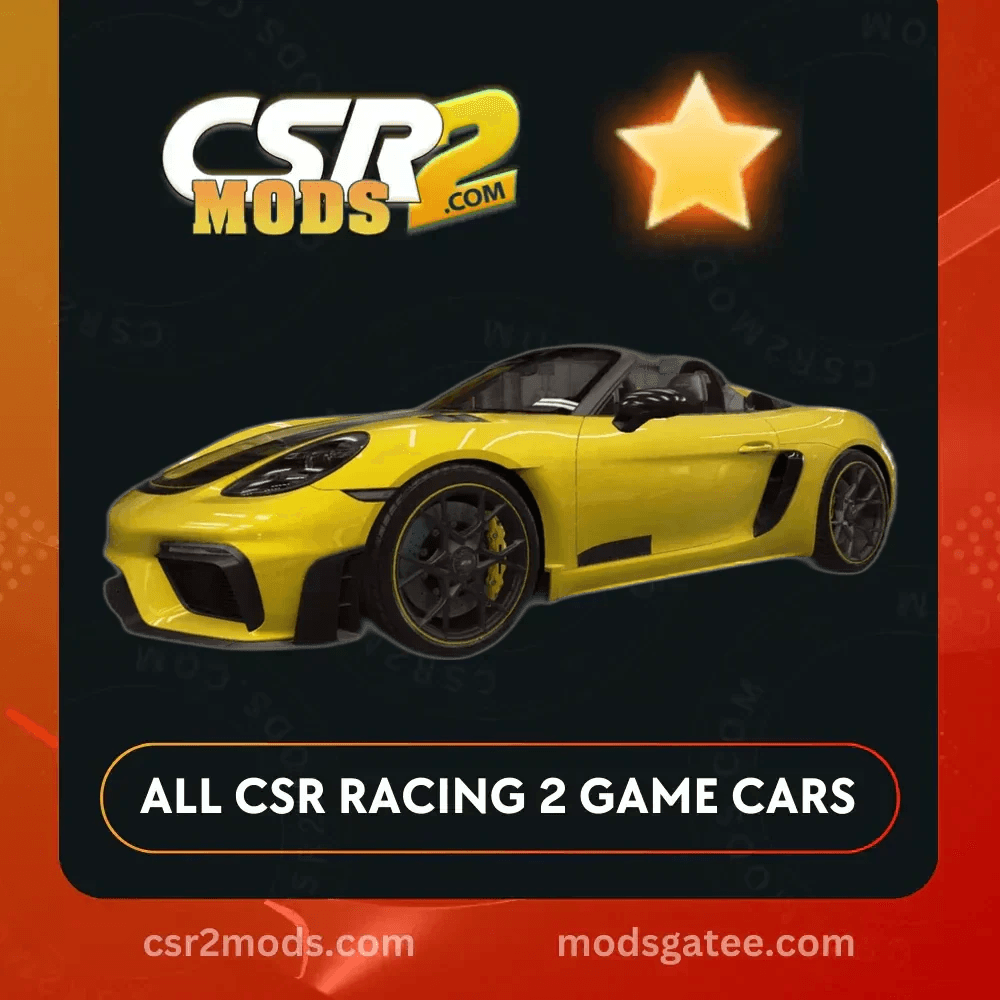 CSR2 Porsche 718 Spyder Rs Gold Stars Car | CSR2 MODS
