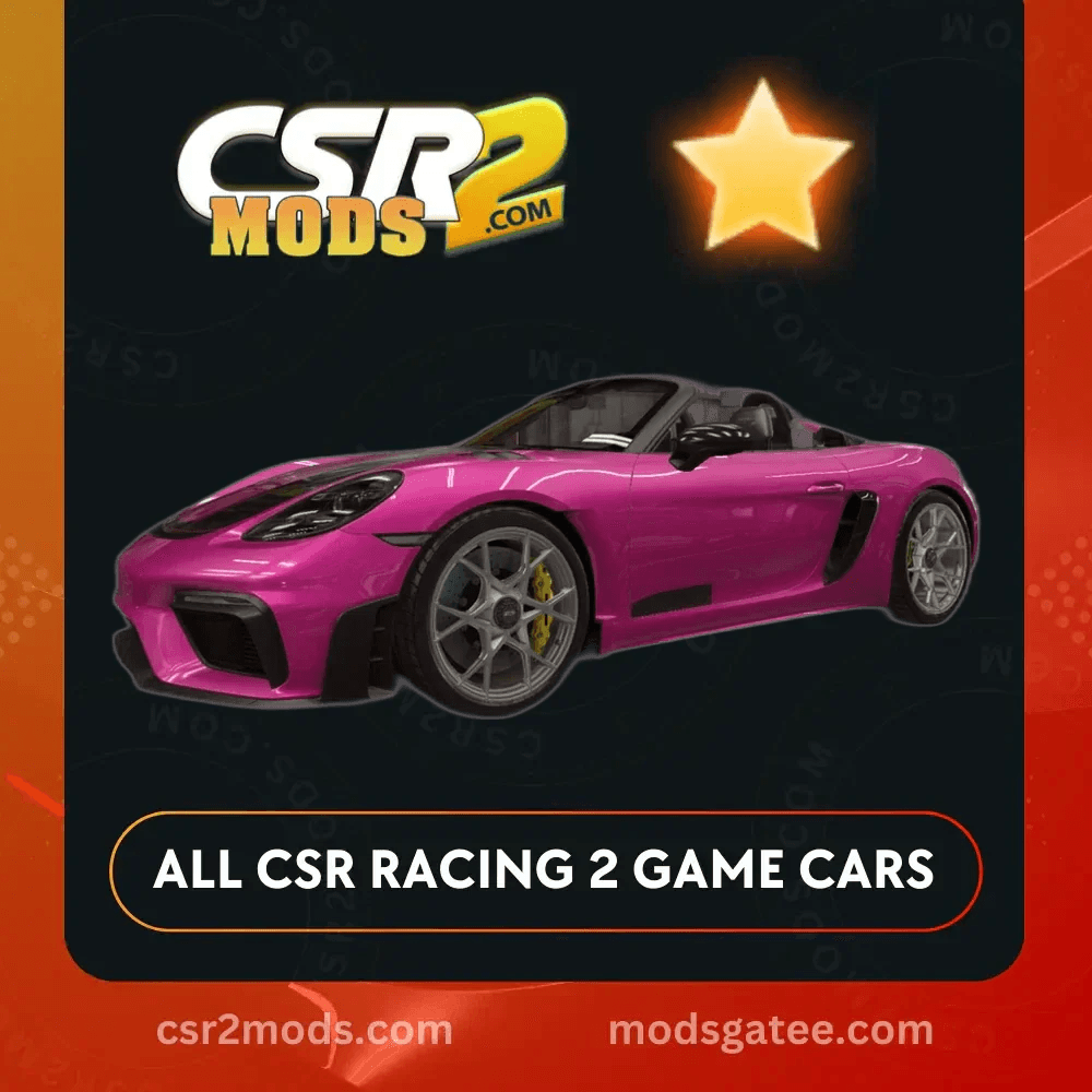 CSR2 Porsche 718 Spyder Rs Gold Stars Car | CSR2 MODS