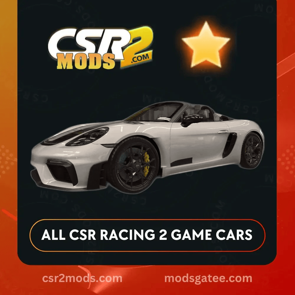 CSR2 Porsche 718 Spyder Rs Gold Stars Car | CSR2 MODS
