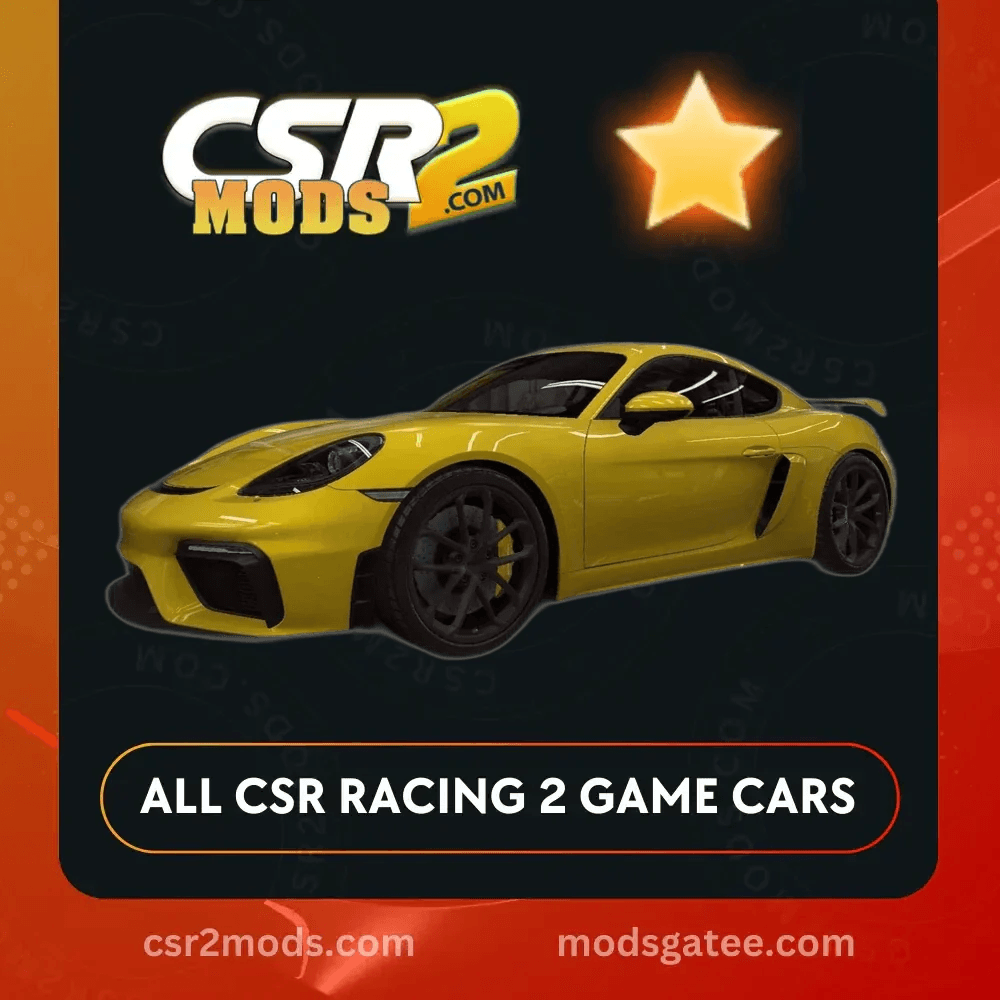 CSR2 Porsche 718 Cayman Gt4 2020 Gold Stars Car | CSR2 MODS