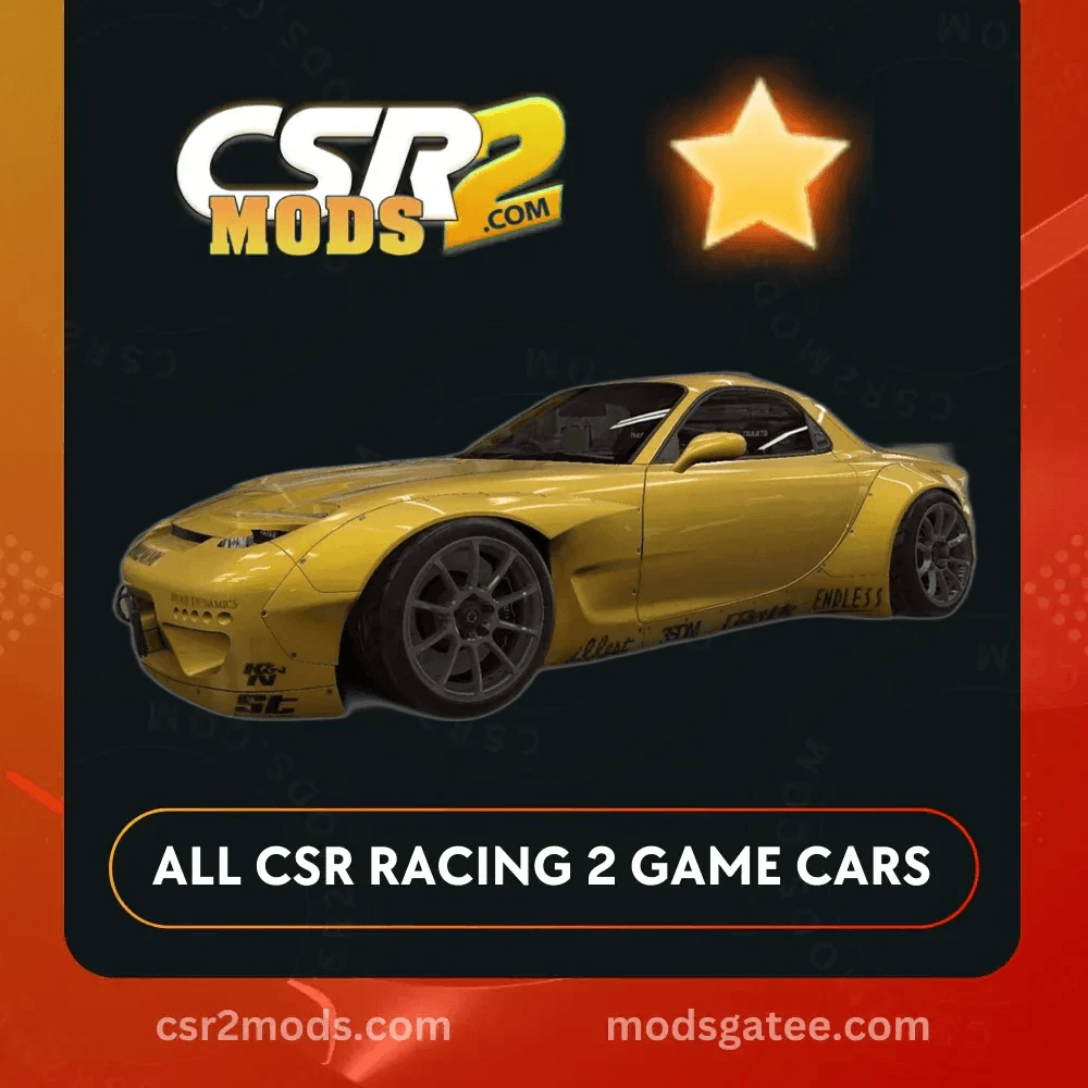 CSR2 Mazda Rocket Bunny Rx 7 Gold Stars Car | CSR2 MODS