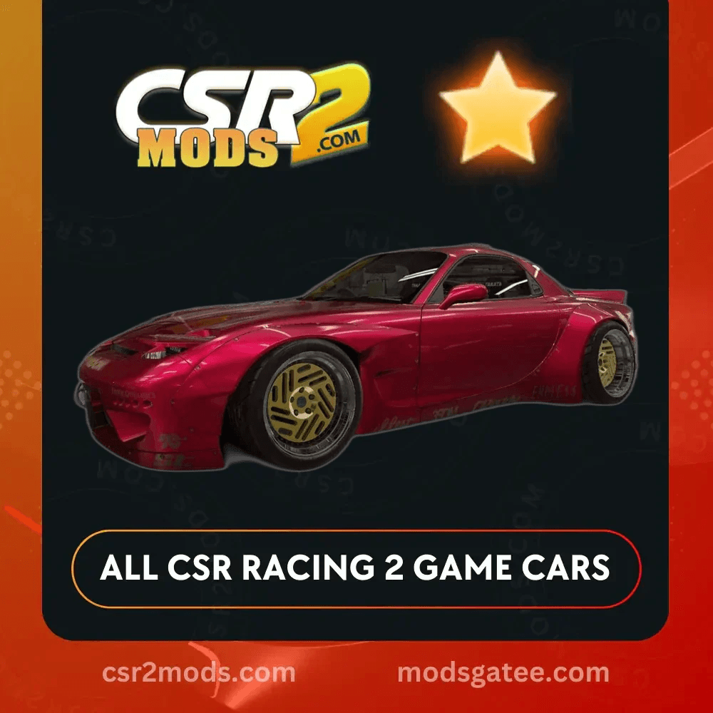 CSR2 Mazda Rocket Bunny Rx 7 Gold Stars Car | CSR2 MODS