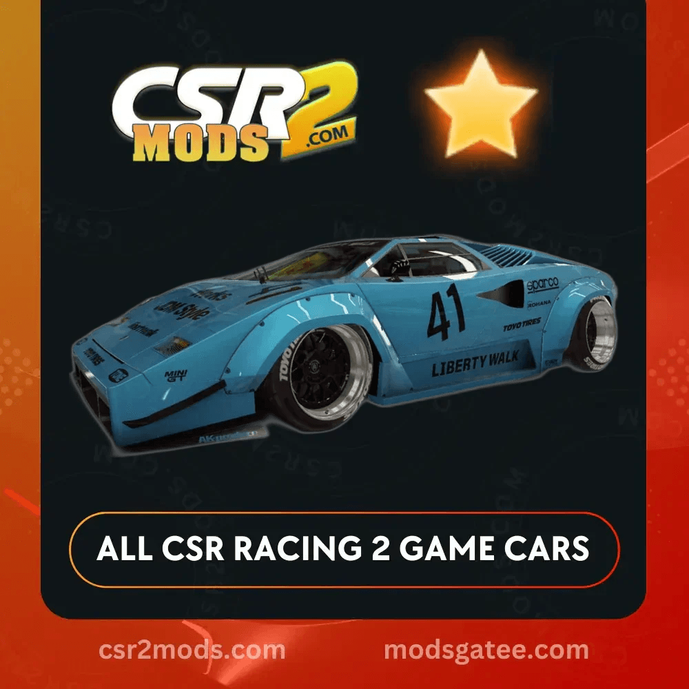 CSR2 Lamborghini LB Countach 1988 Gold Stars CSR2 Car