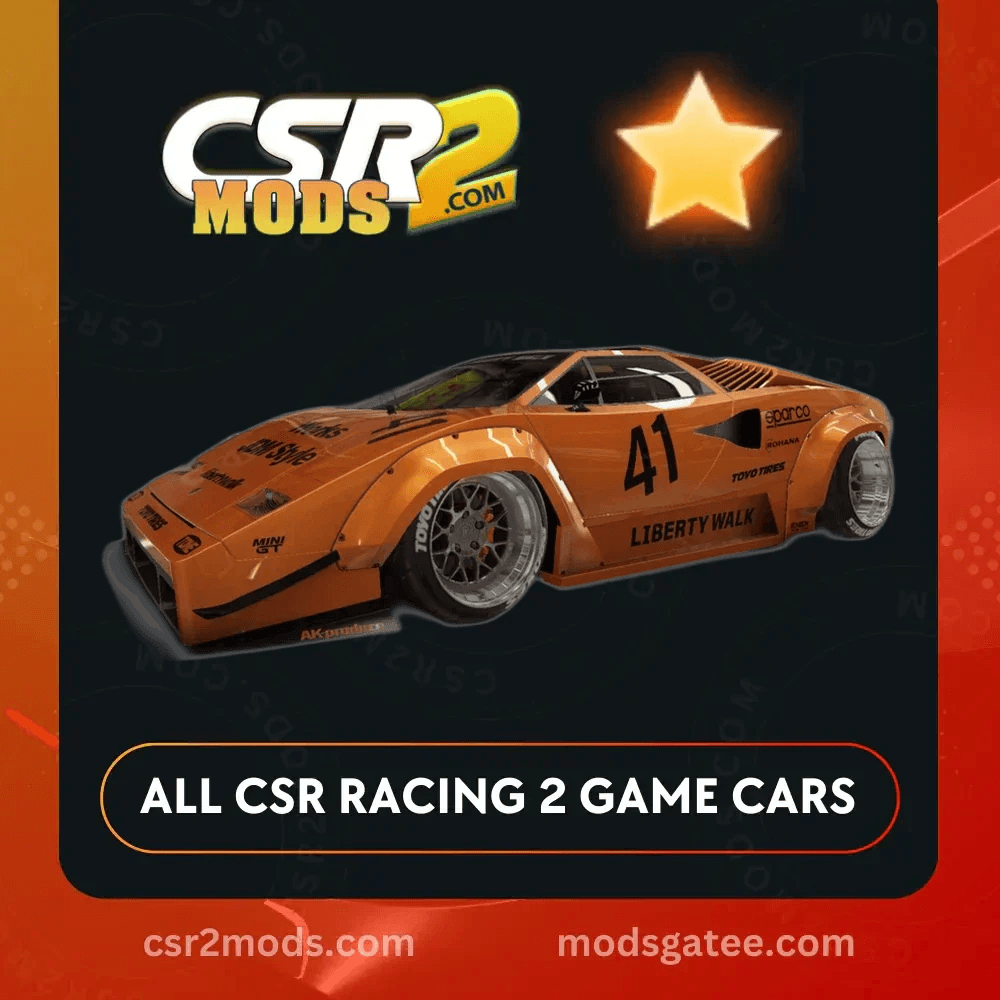 CSR2 Lamborghini LB Countach 1988 Gold Stars Car | CSR2 MODS