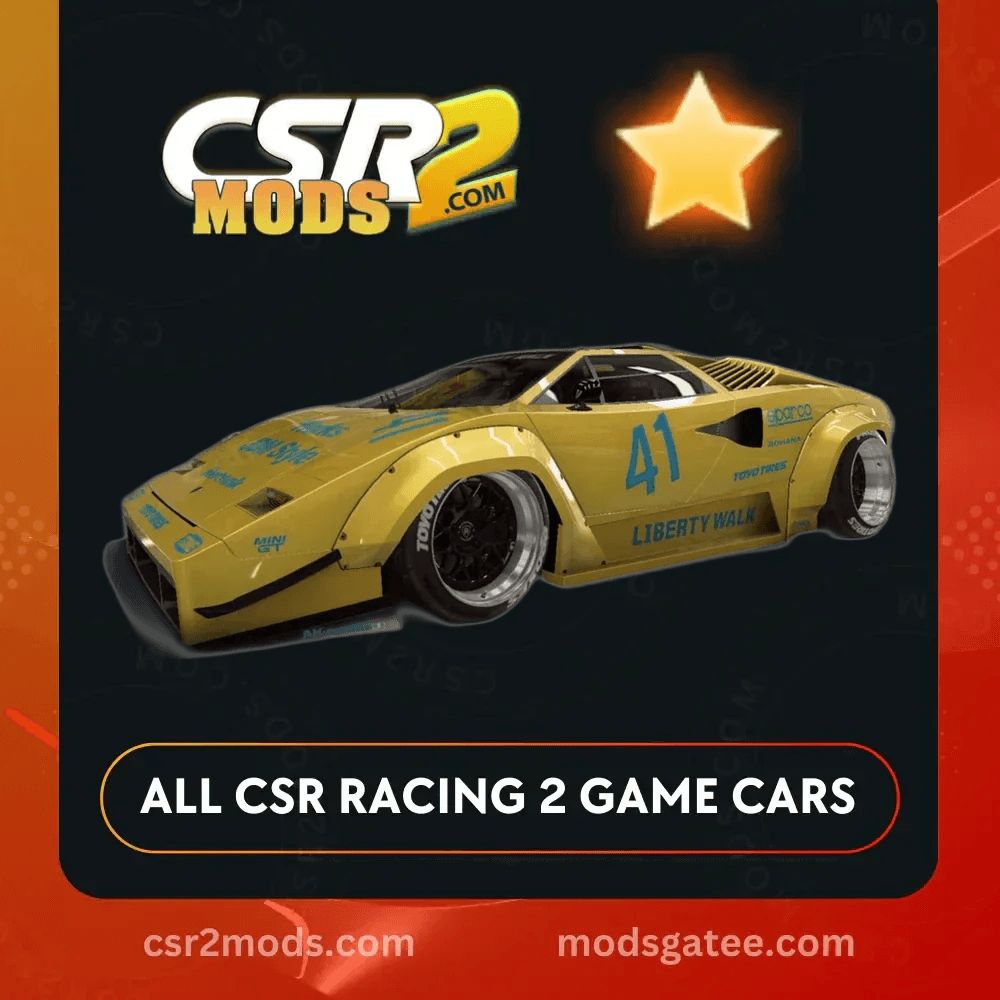 CSR2 Lamborghini LB Countach 1988 Gold Stars Car | CSR2 MODS