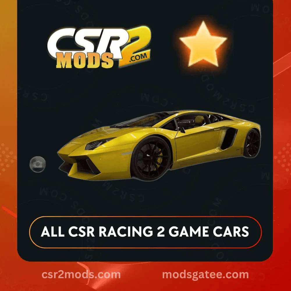 CSR2 Lamborghini Aventador Coupe Gold Stars Car | CSR2 MODS