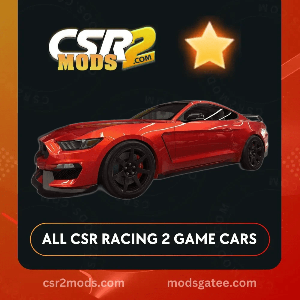 CSR2 Ford Shelby Gt350R Gold Stars Car | CSR2 MODS