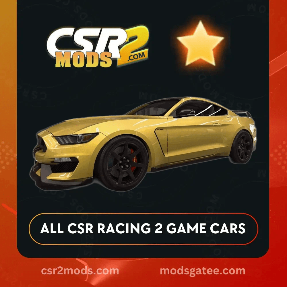 CSR2 Ford Shelby Gt350R Gold Stars Car | CSR2 MODS