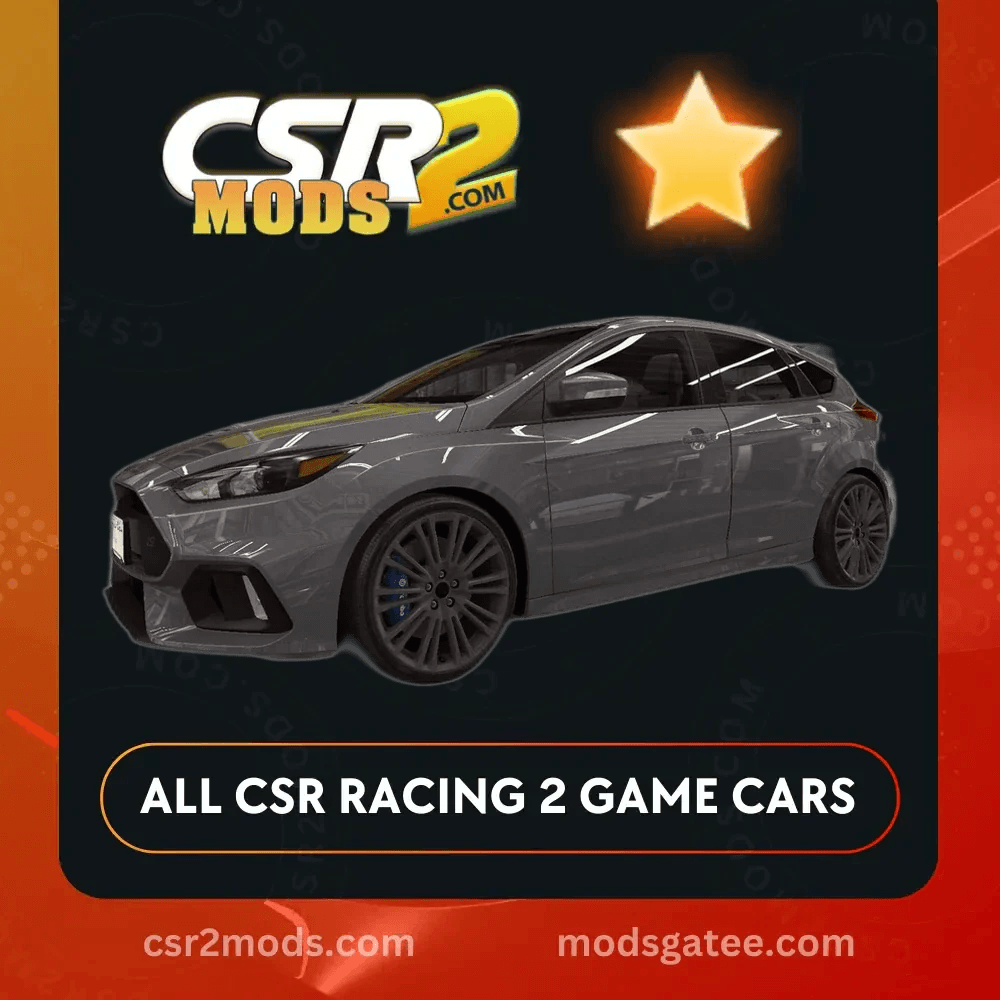 CSR2 Ford Focus Rs Gold Stars Car | CSR2 MODS