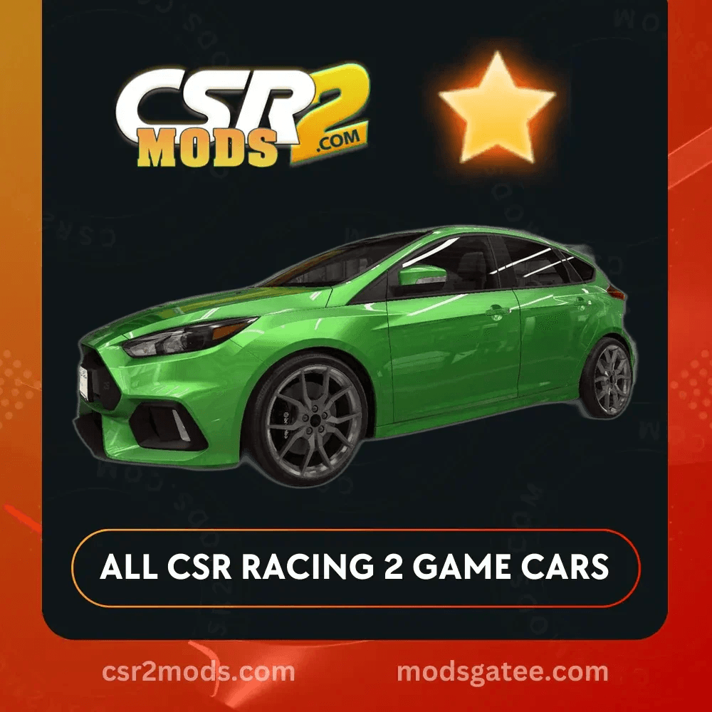 CSR2 Ford Focus Rs Gold Stars Car | CSR2 MODS