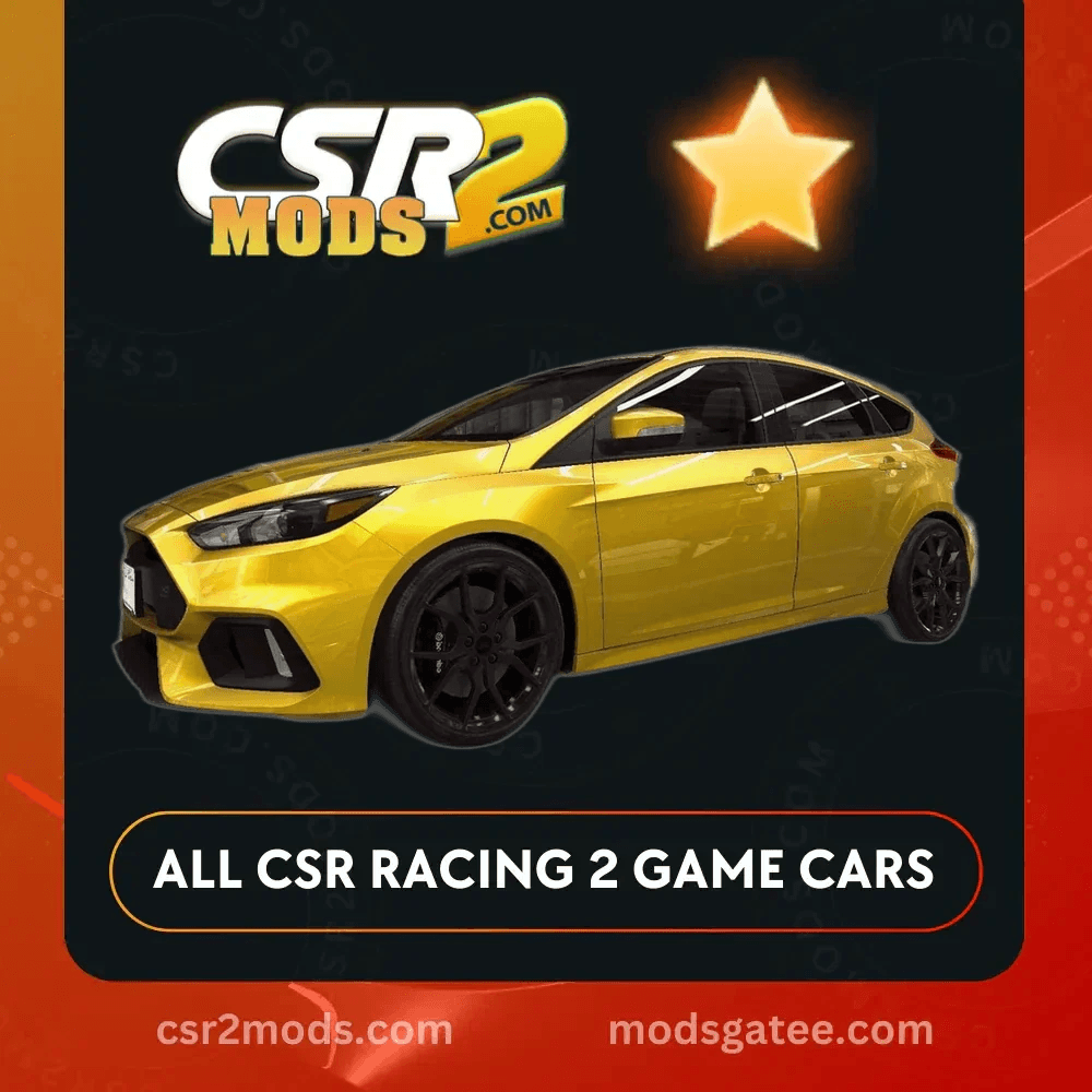 CSR2 Ford Focus Rs Gold Stars Car | CSR2 MODS