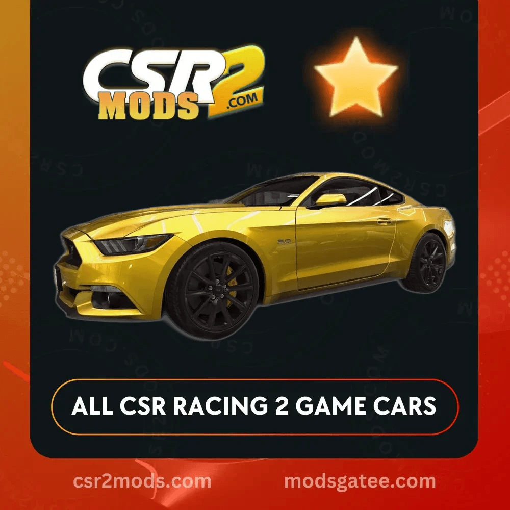 CSR2 Ford Mustang Gt Premium Gold Stars Car | CSR2 MODS