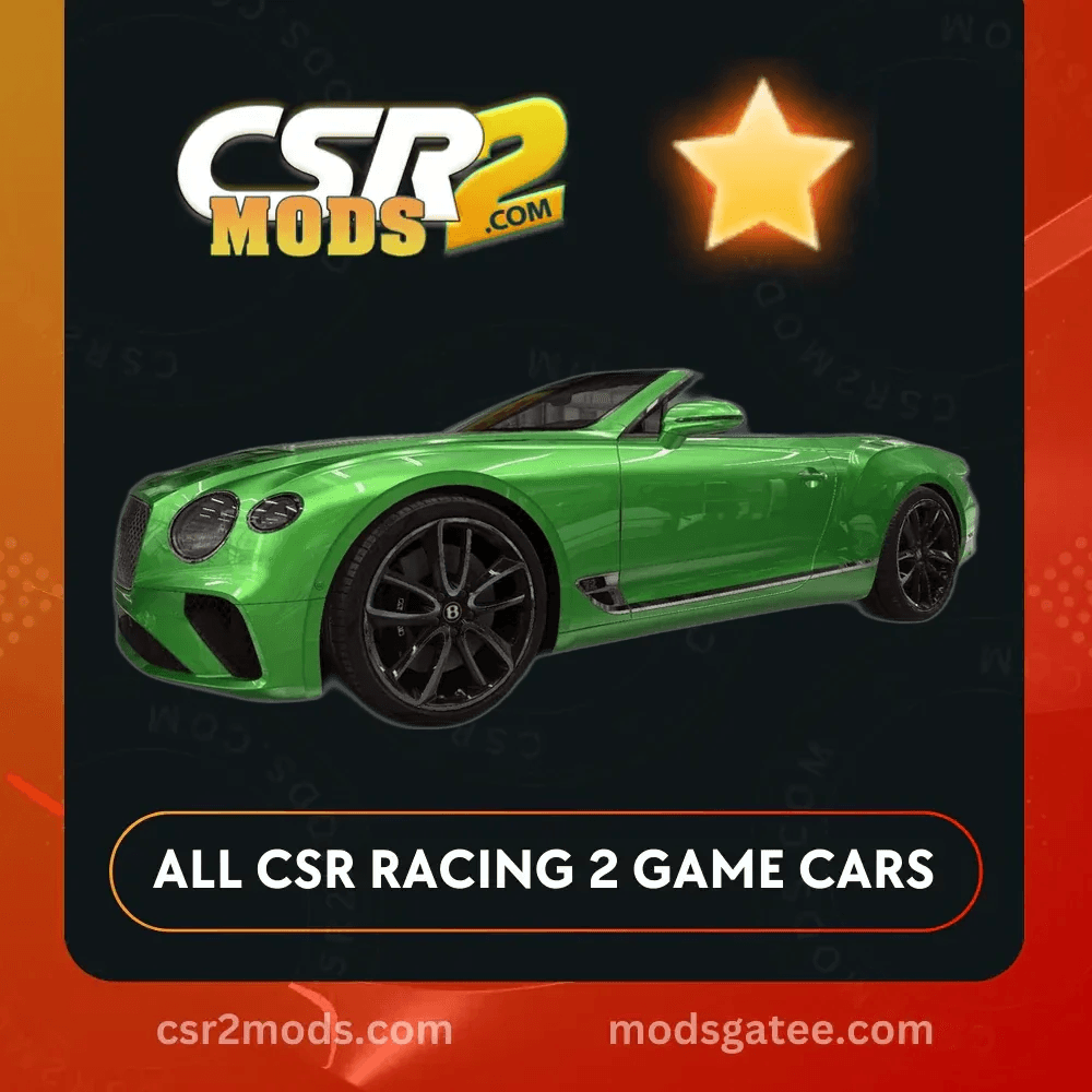 CSR2 Bentley Continental Gt Convertible Gold Stars Car | CSR2 MODS