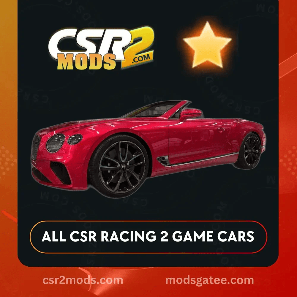 CSR2 Bentley Continental Gt Convertible Gold Stars Car | CSR2 MODS