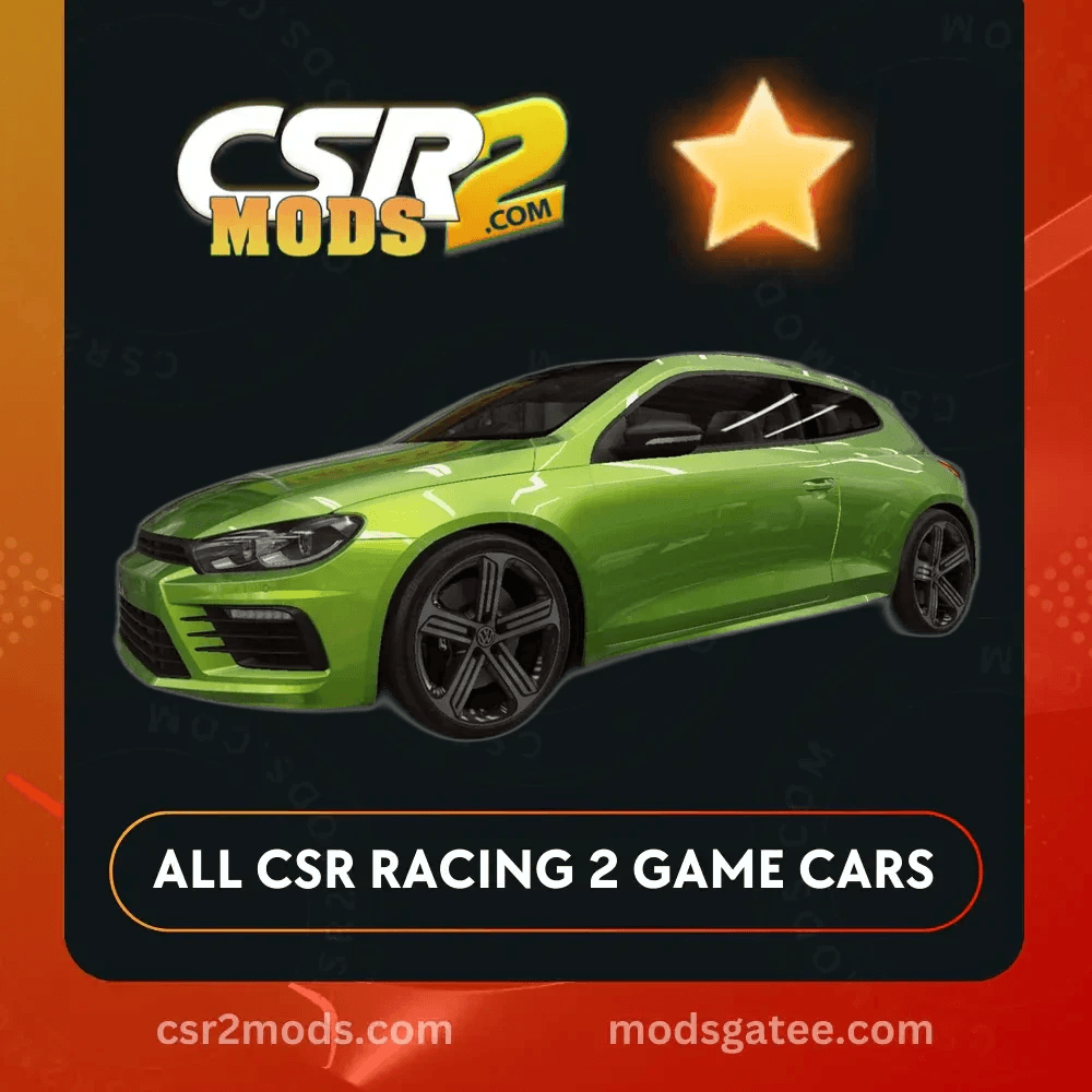 CSR2 Volkswagen Scirocco R Gold Stars Car | CSR2 MODS