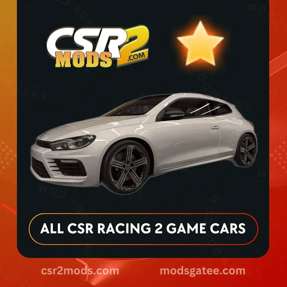 CSR2 Volkswagen Scirocco R Gold Stars Car | CSR2 MODS
