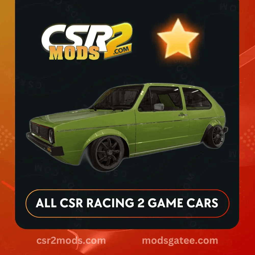 CSR2 Volkswagen Golf Gti Mk1 Gold Stars Car | CSR2 MODS